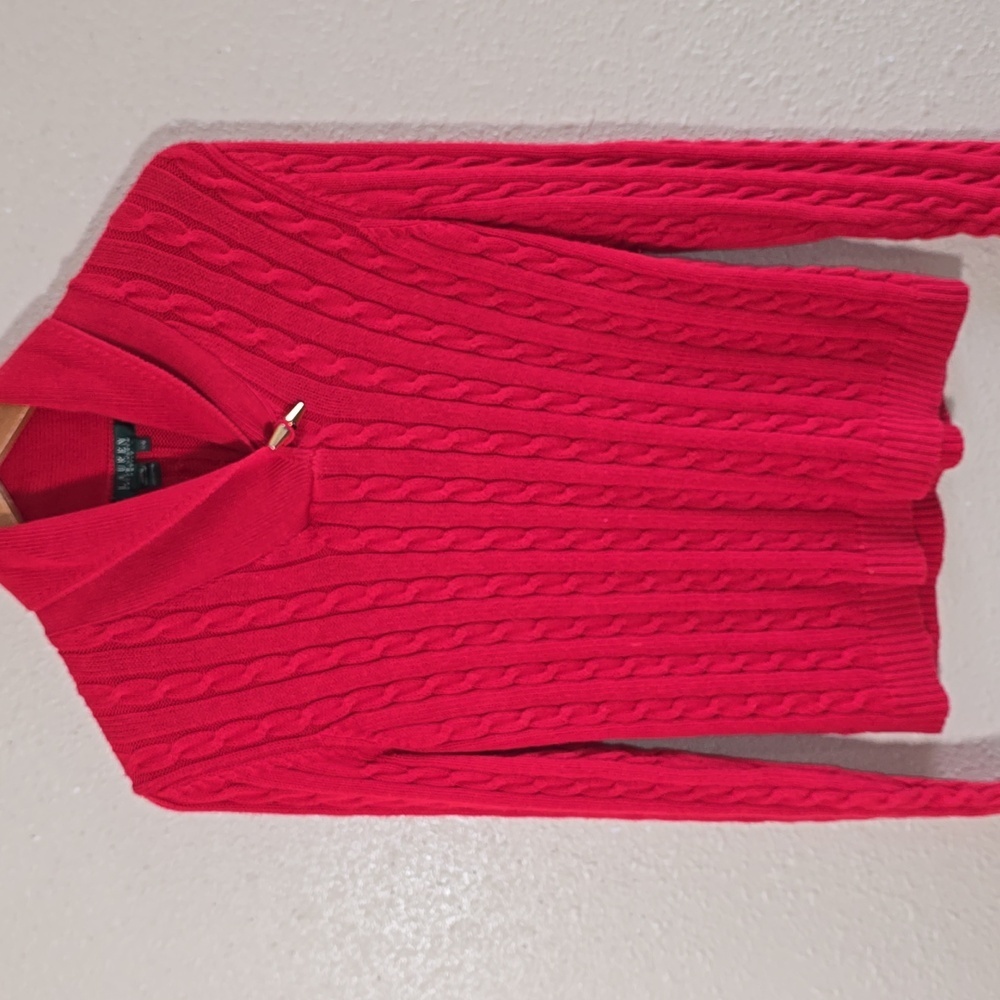 Ralph Lauren Red Sweater Top